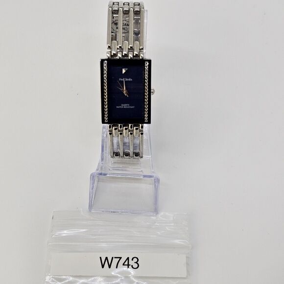 Paul Jardin 26MM Women's Watch Blue Dial Gray Bracelet Band 8" Wrist New Battery - Picture 12 of 12